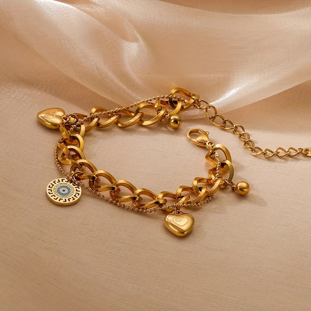 Gold Evil Eye Bracelet