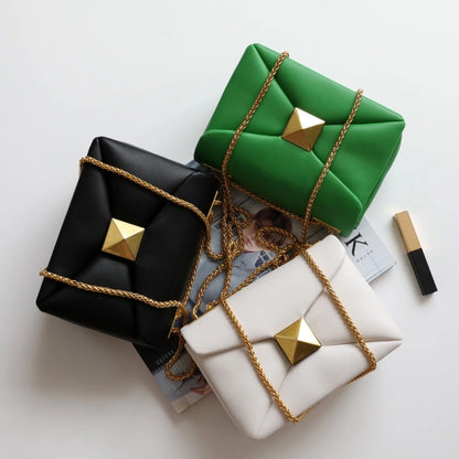 Glamco Leather Chain Bag