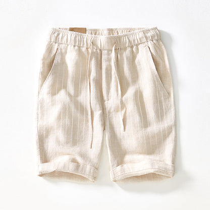 Oxford Linen Pinstripe Shorts
