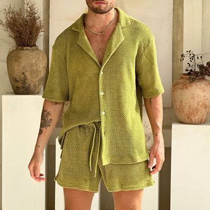 Waffle Breeze Knit Set