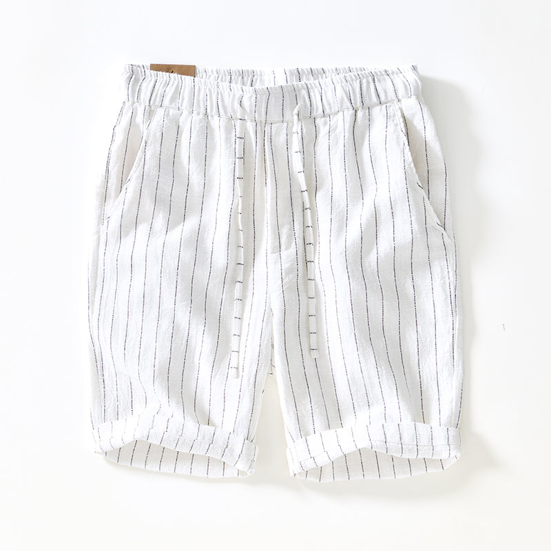 Oxford Linen Pinstripe Shorts